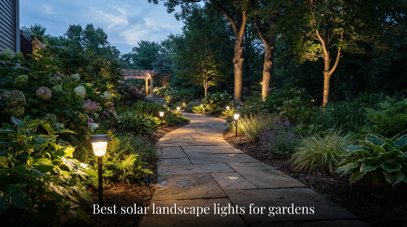 Best solar landscape lights for gardens