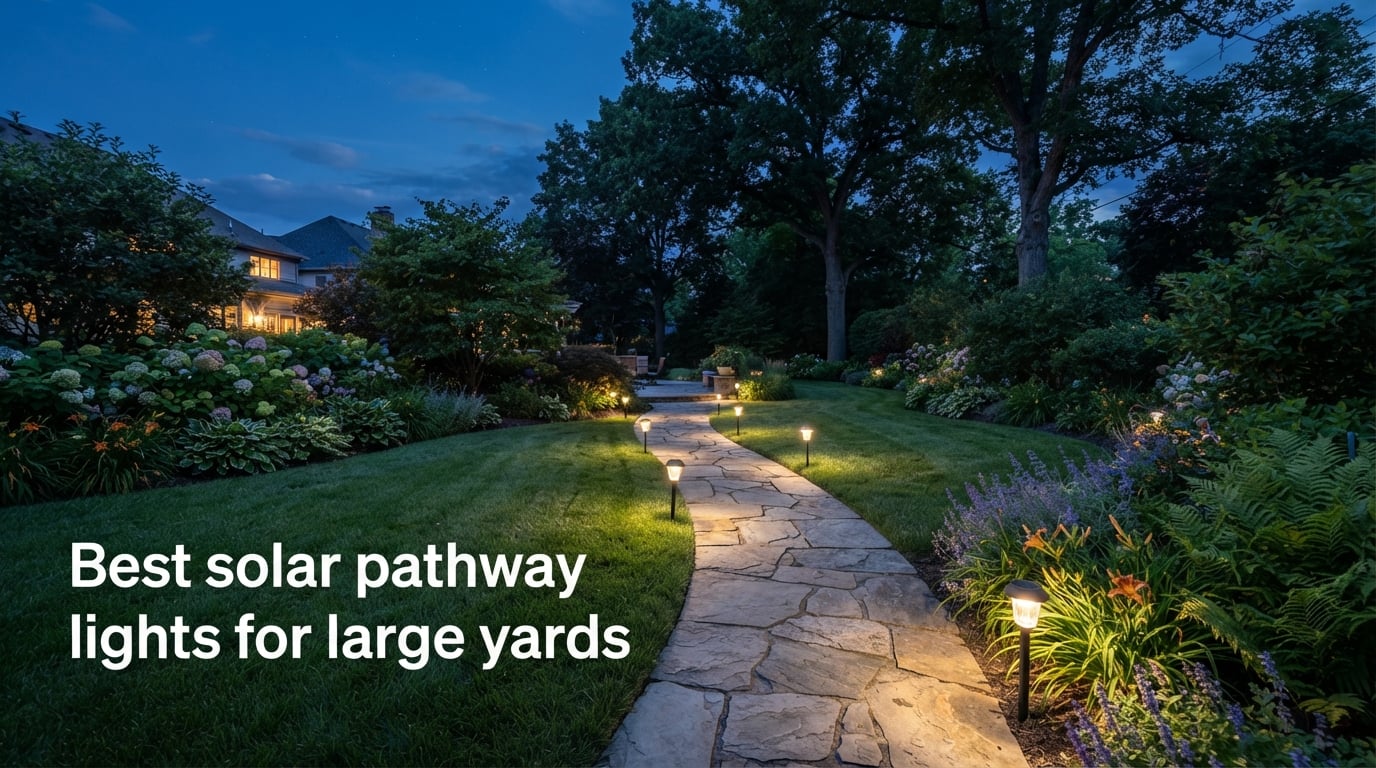 Best solar pathway lights for large yards