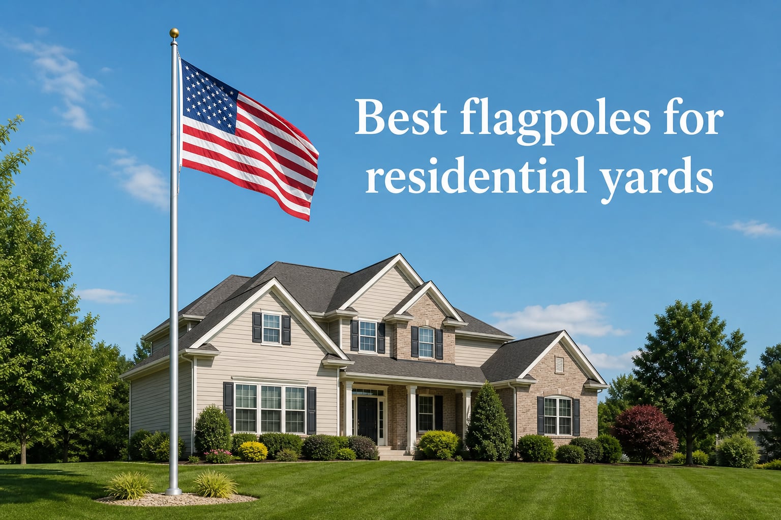 Best flagpoles for residential yards