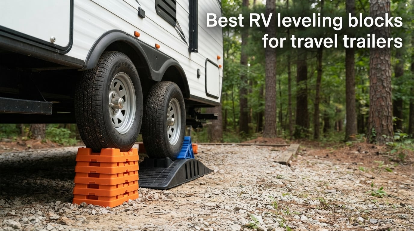 Best RV leveling blocks for travel trailers