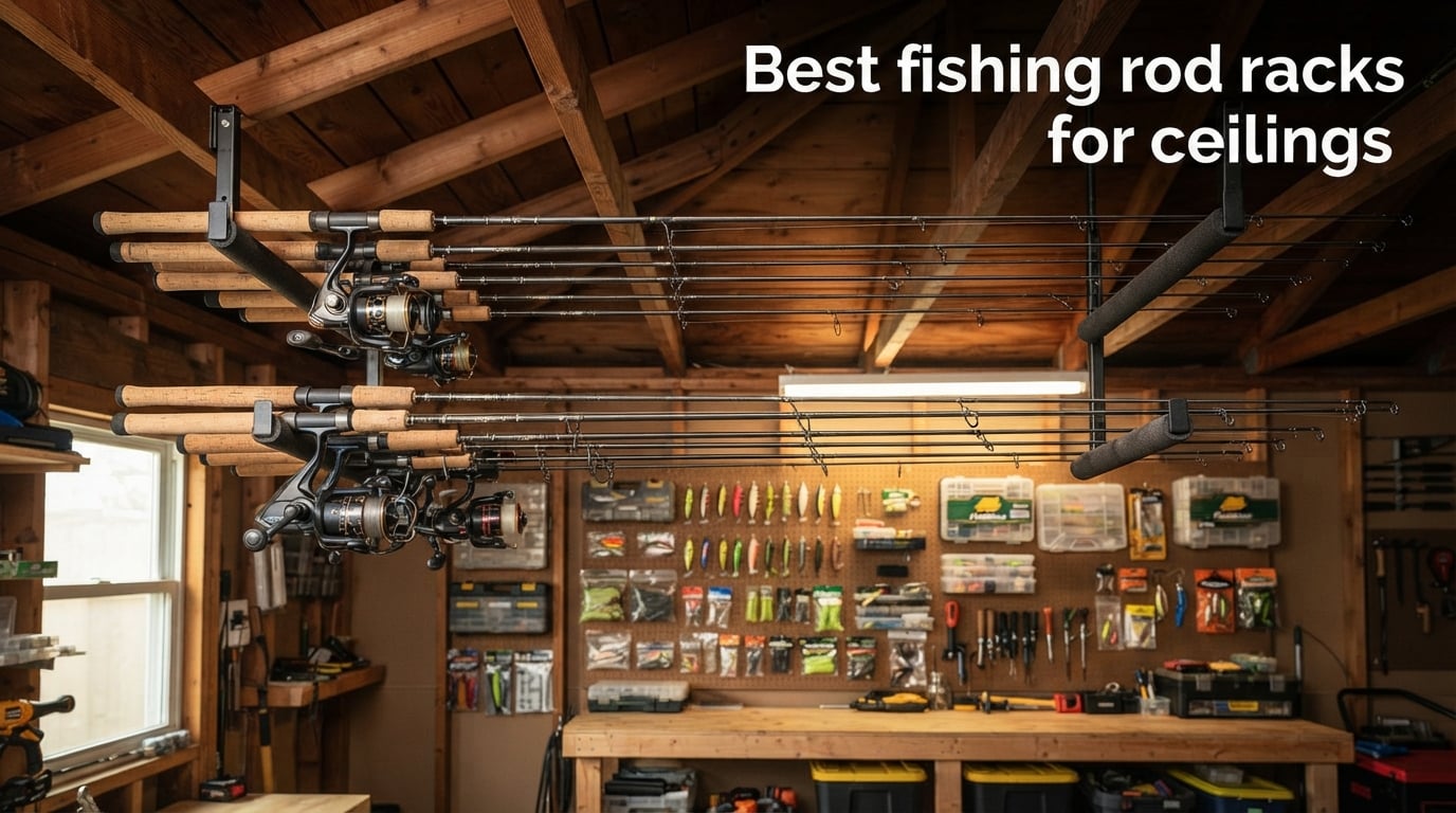 Best fishing rod racks for ceilings
