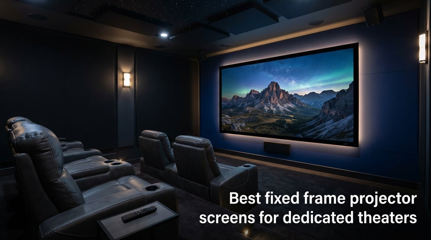Best fixed frame projector screens for dedicated theaters