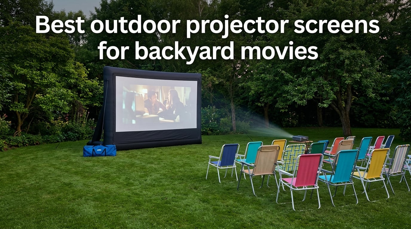 Best outdoor projector screens for backyard movies