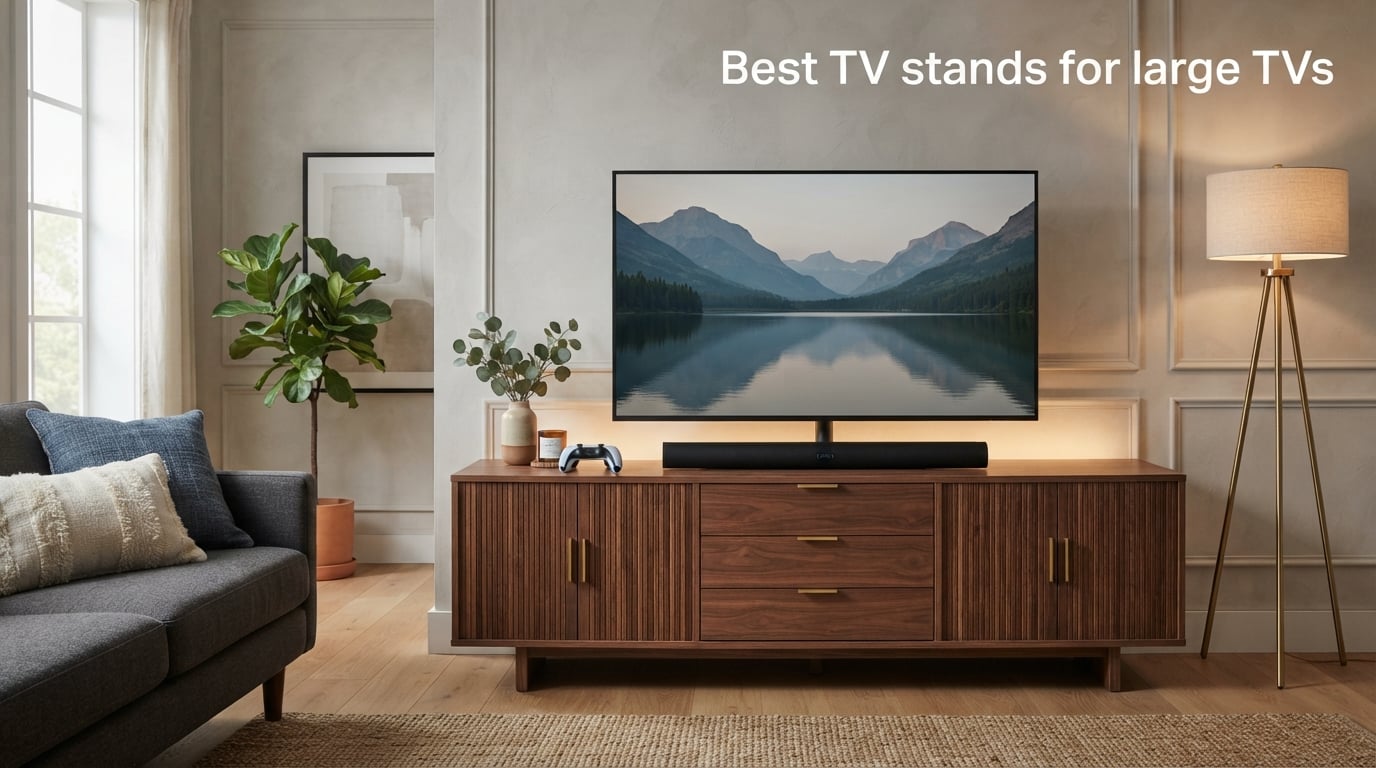 Best TV stands for large TVs