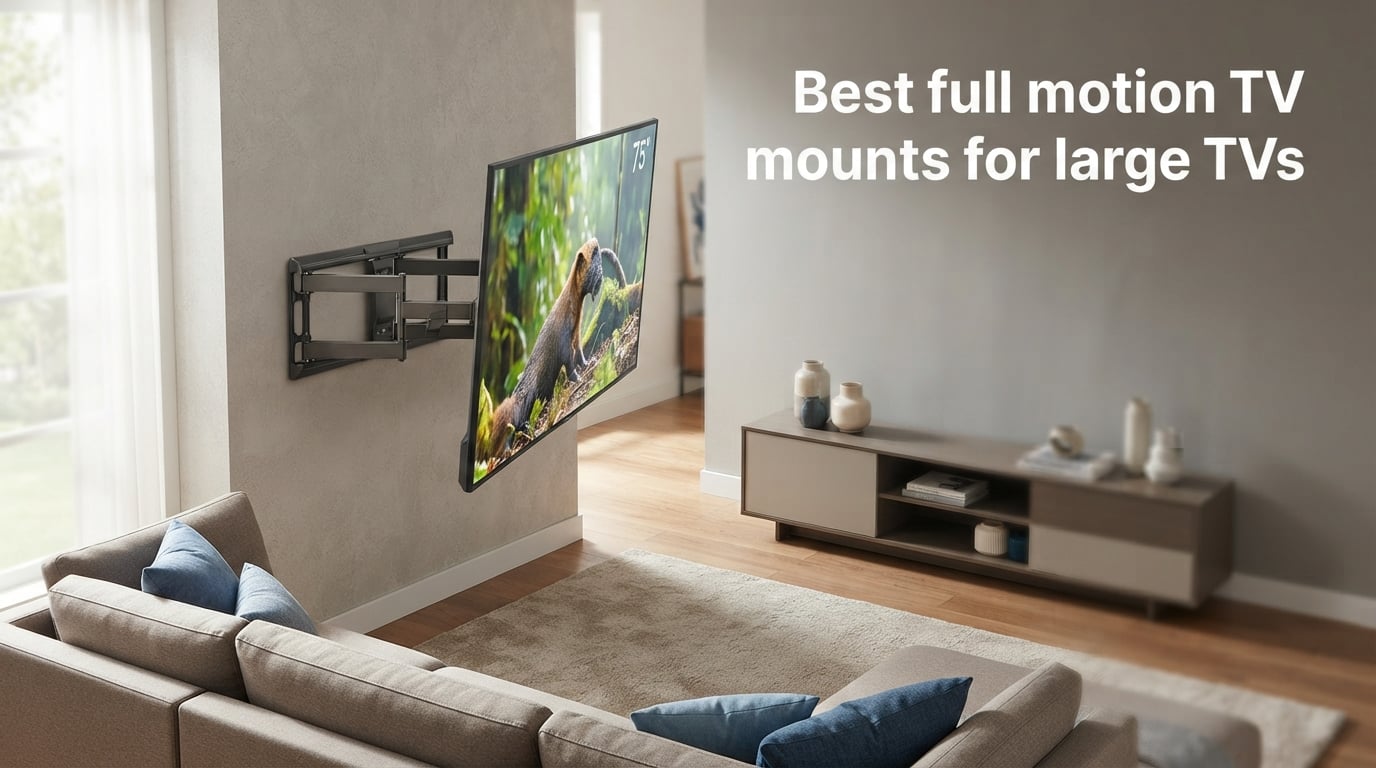 Best full motion TV mounts for large TVs