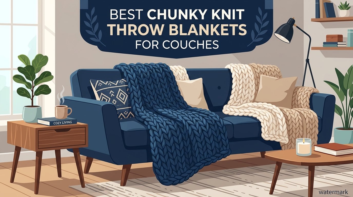 Best chunky knit throw blankets for couches