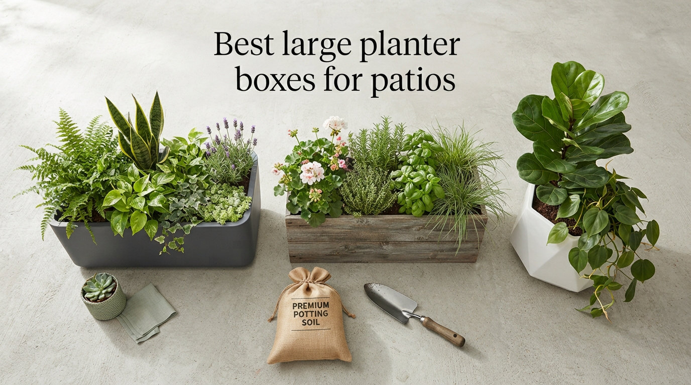 Best large planter boxes for patios