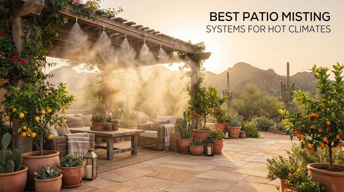 Best patio misting systems for hot climates