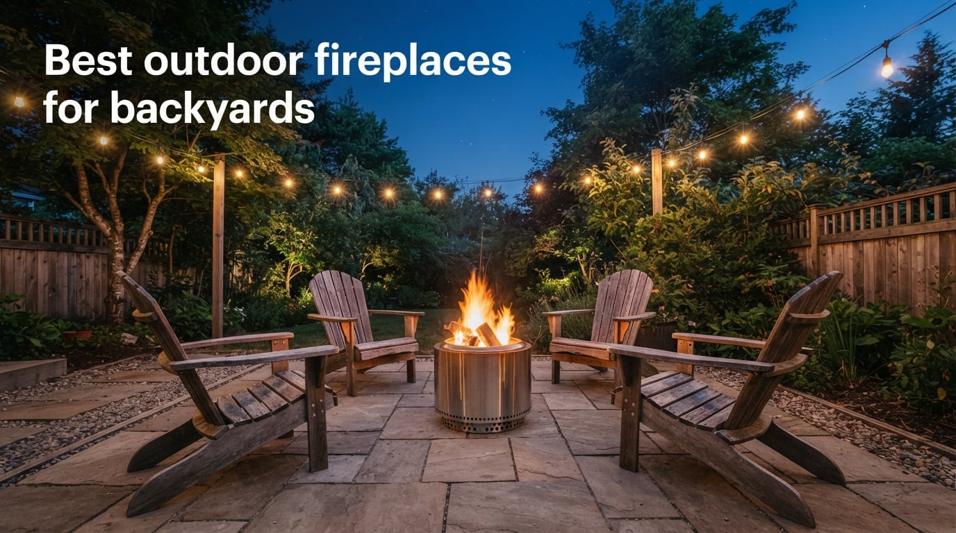 Best outdoor fireplaces for backyards
