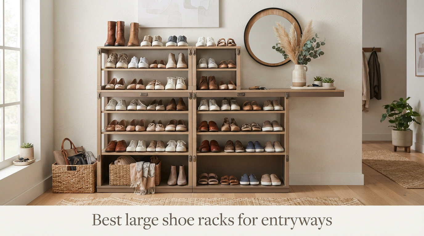 Best large shoe racks for entryways