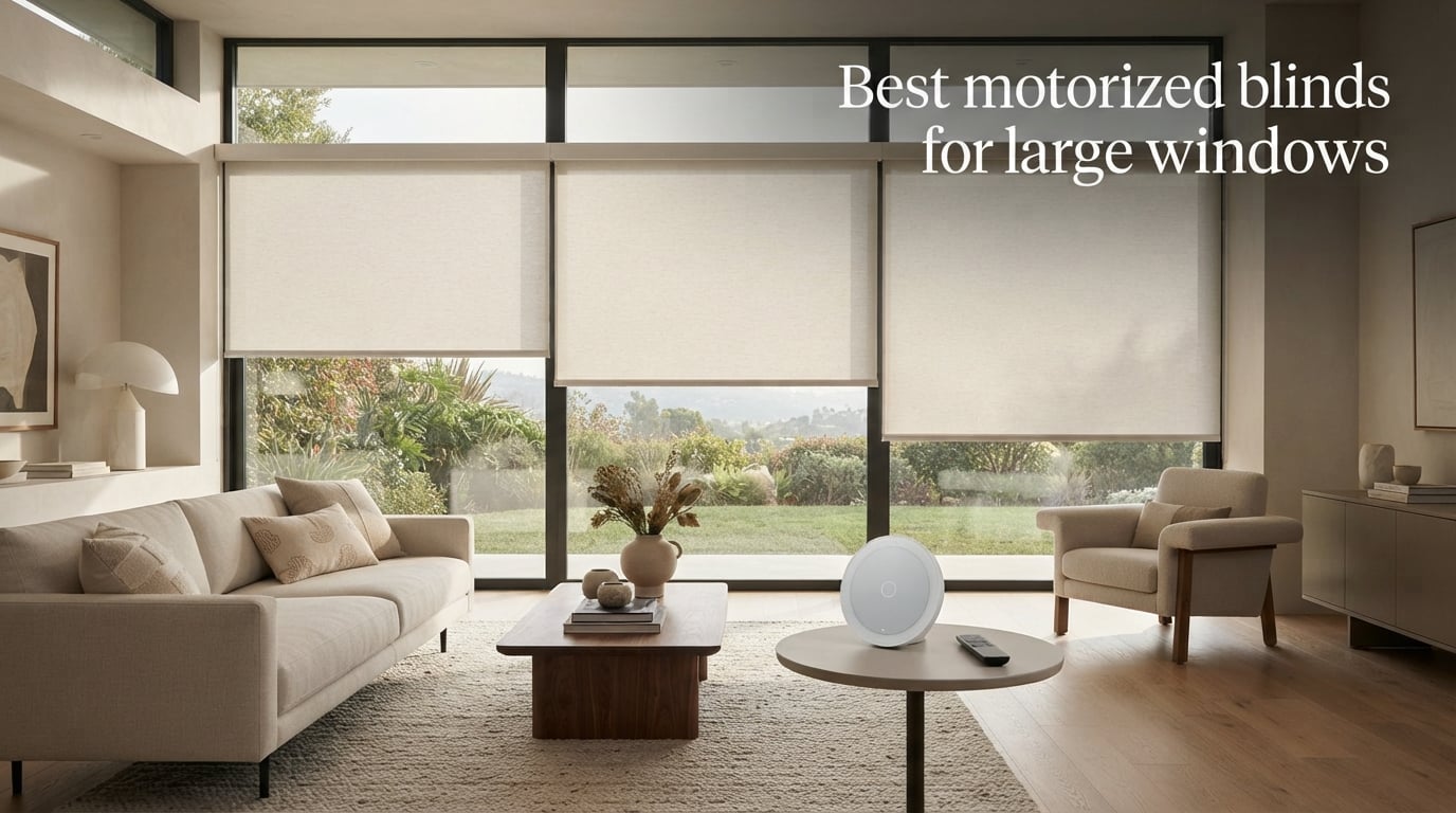 Best motorized blinds for large windows