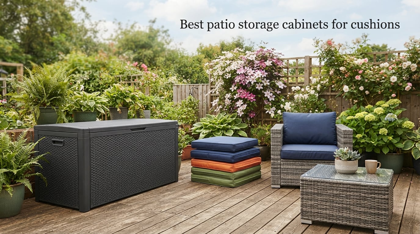 Best patio storage cabinets for cushions