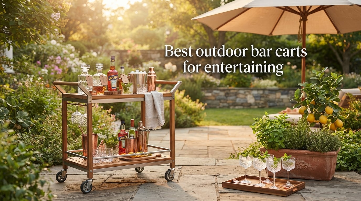 Best outdoor bar carts for entertaining