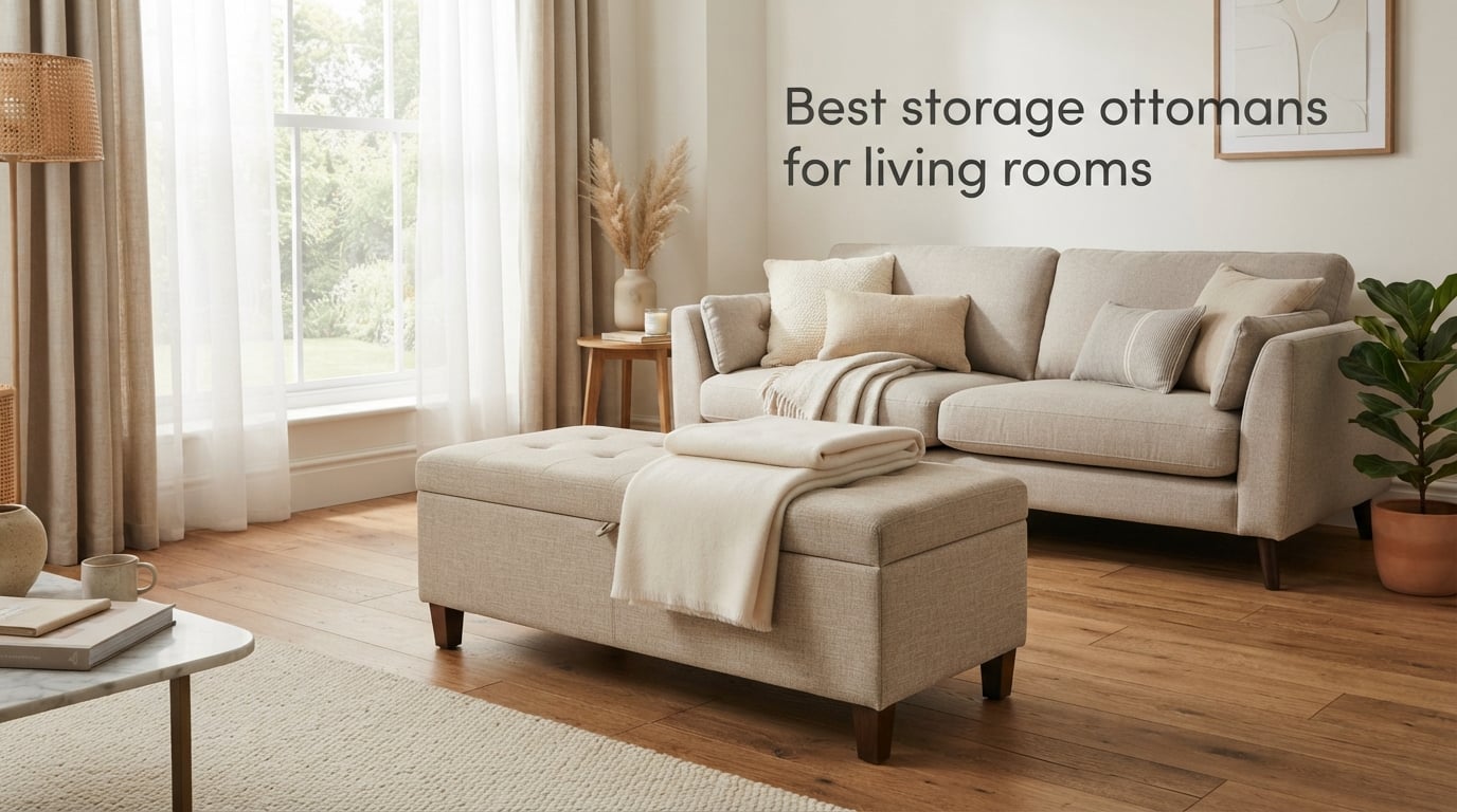 Best storage ottomans for living rooms