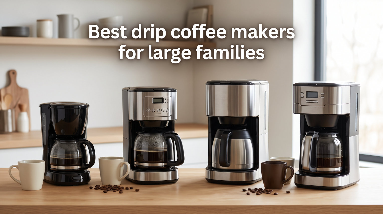 Best drip coffee makers for large families