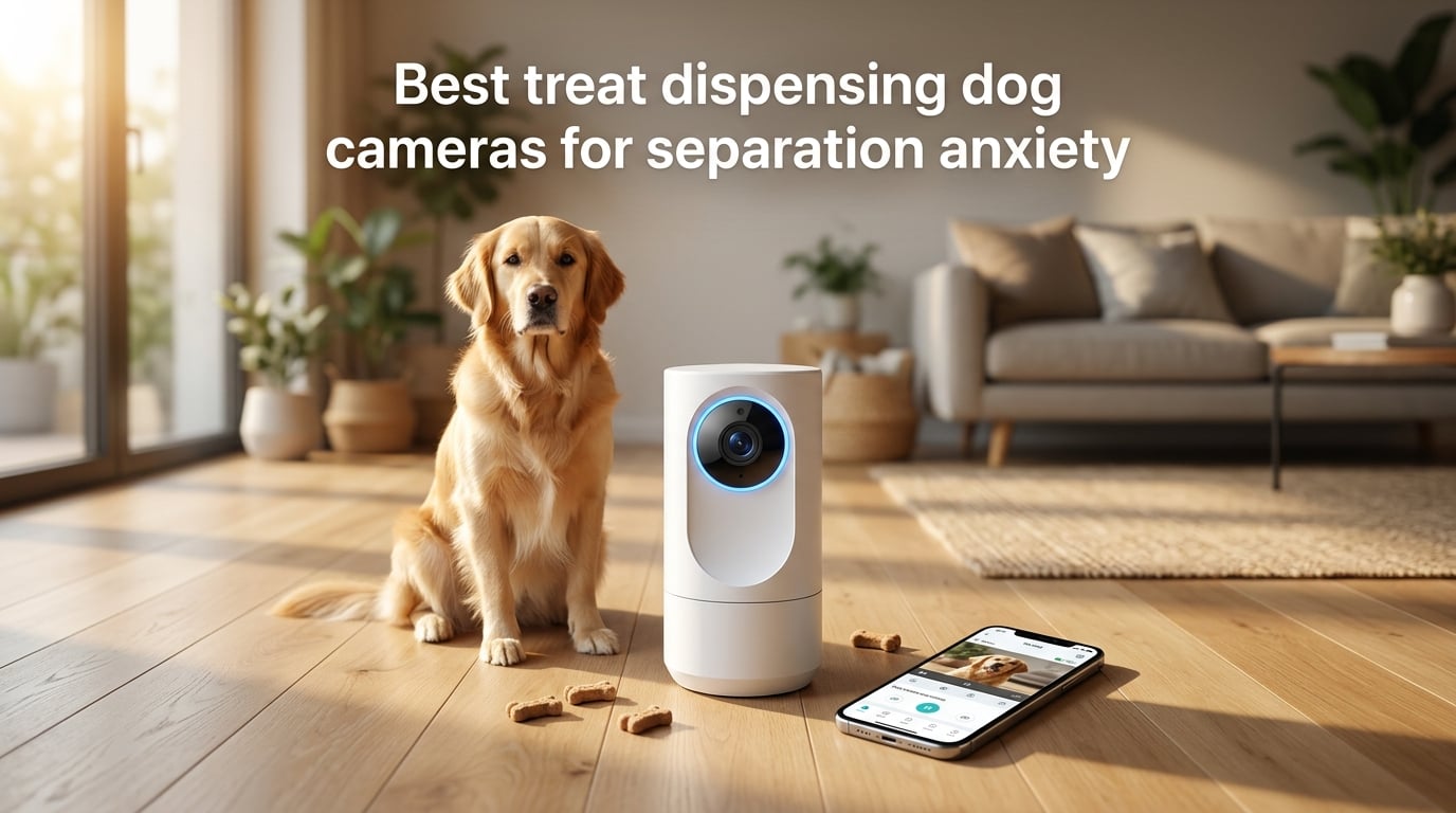 Best treat dispensing dog cameras for separation anxiety