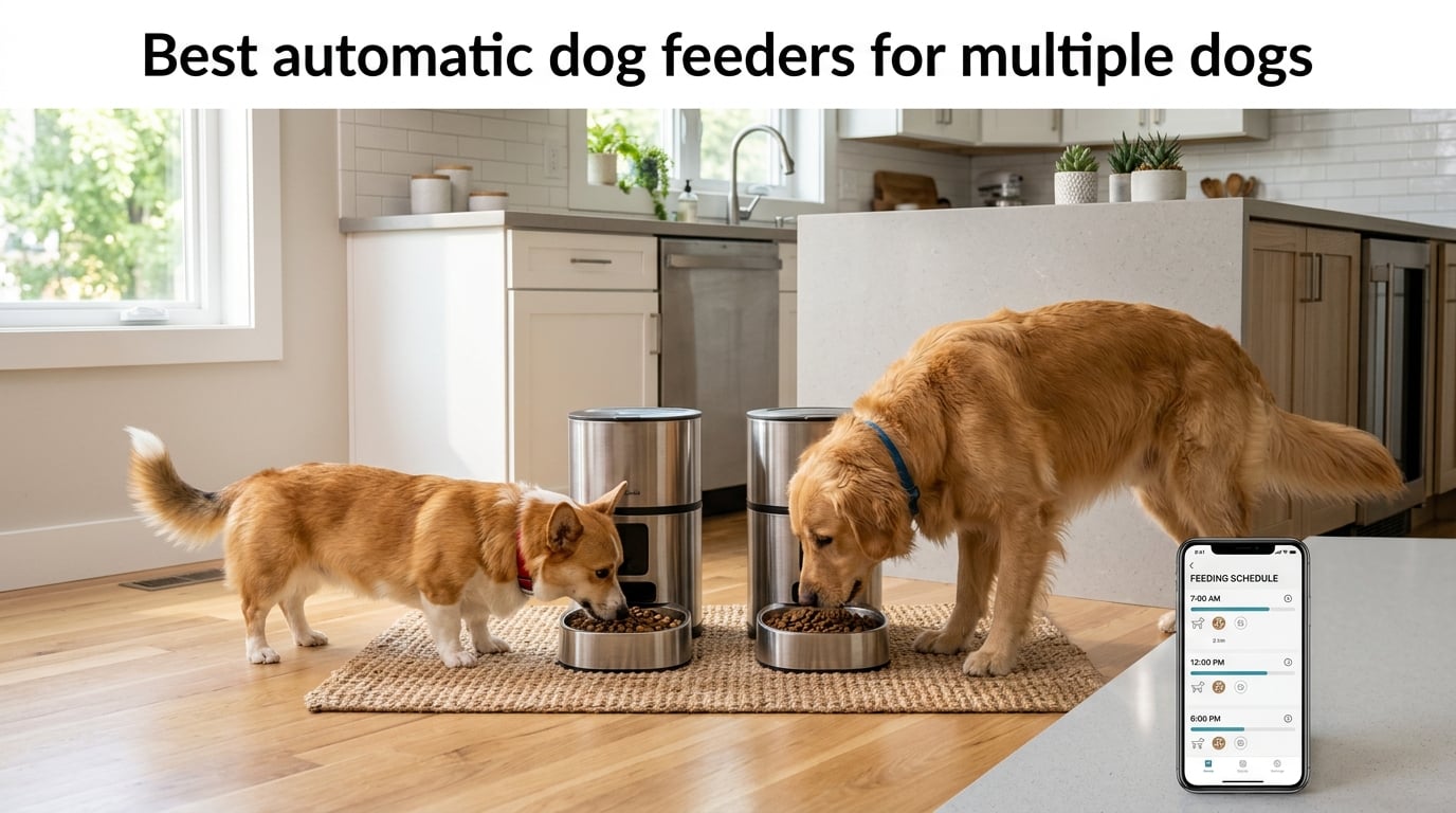 Best automatic dog feeders for multiple dogs