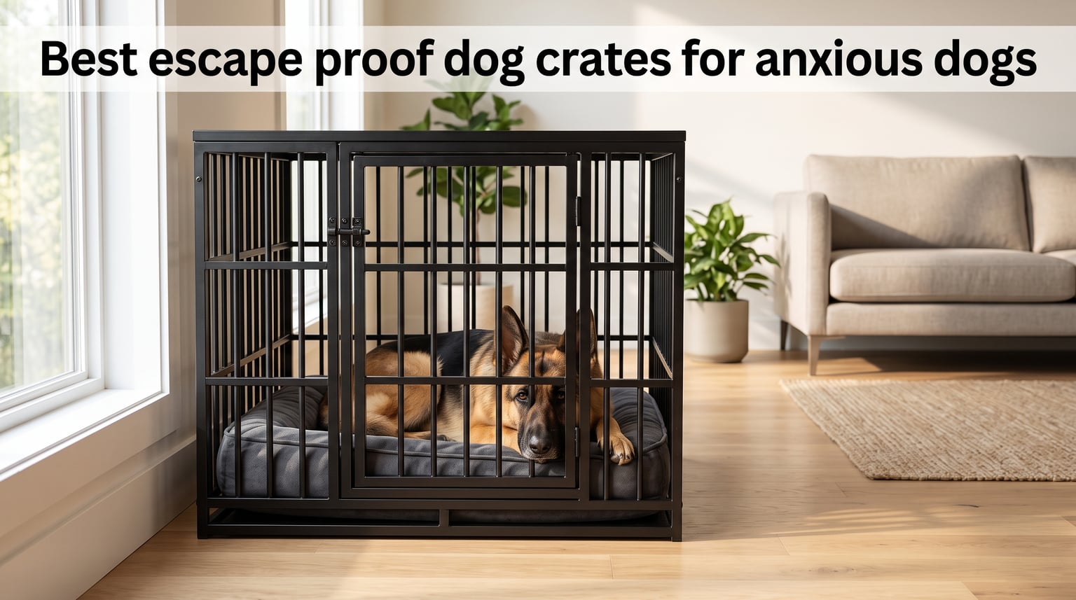 Best escape proof dog crates for anxious dogs