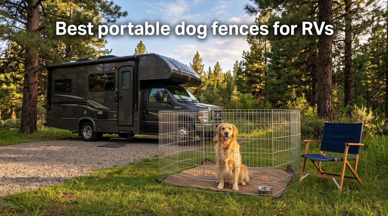 Best portable dog fences for RVs