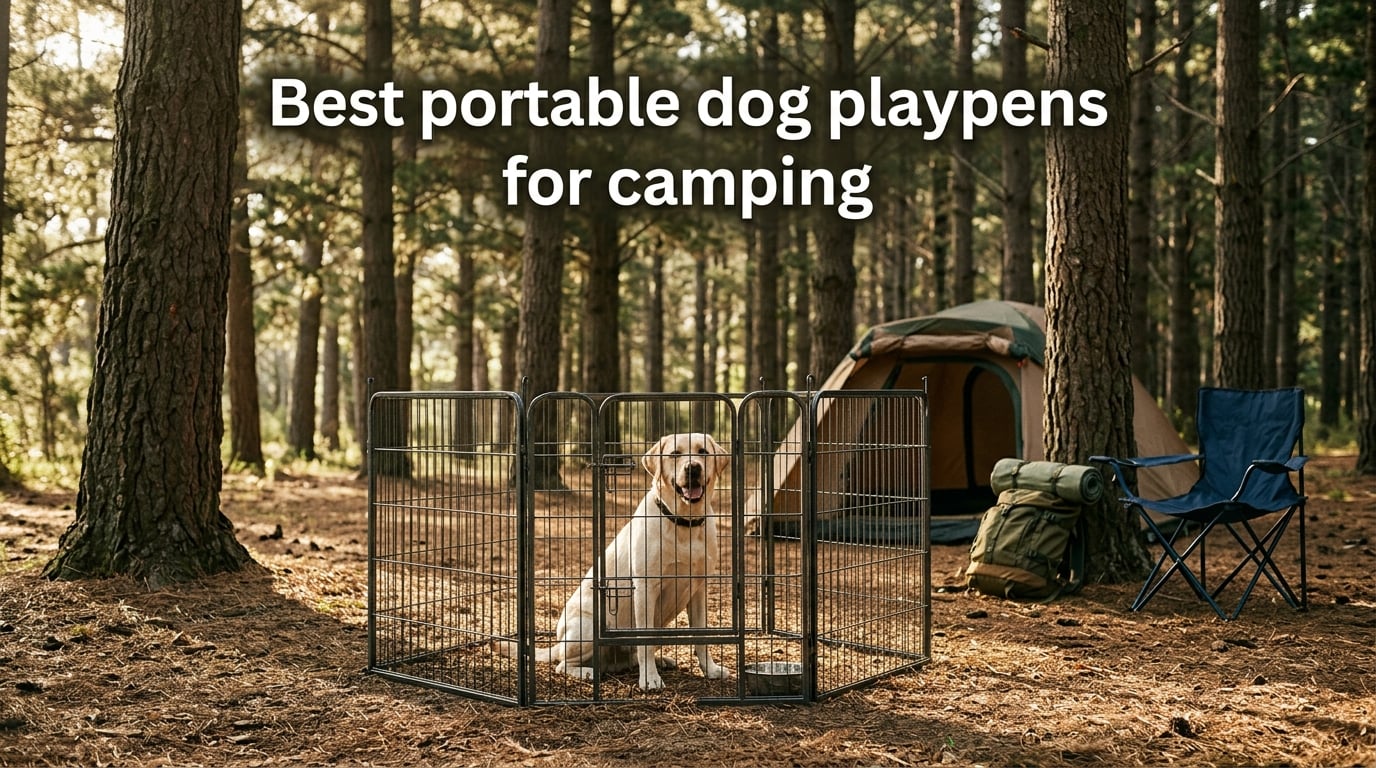 Best portable dog playpens for camping