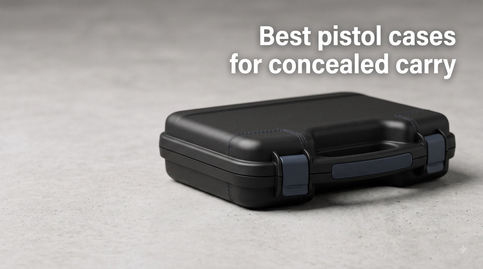 Best pistol cases for concealed carry
