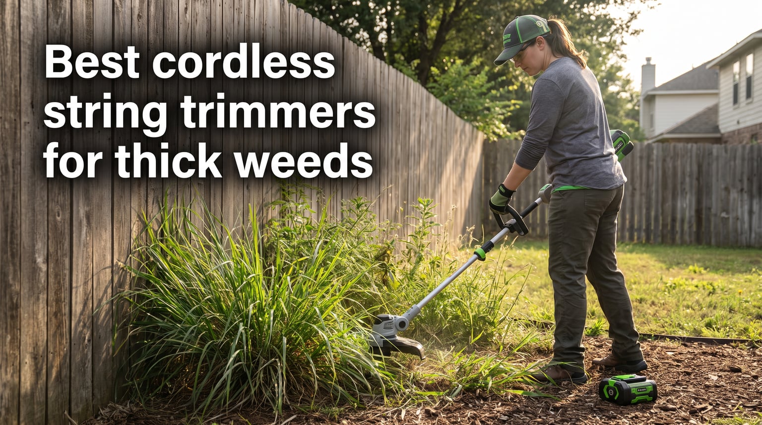 Best cordless string trimmers for thick weeds