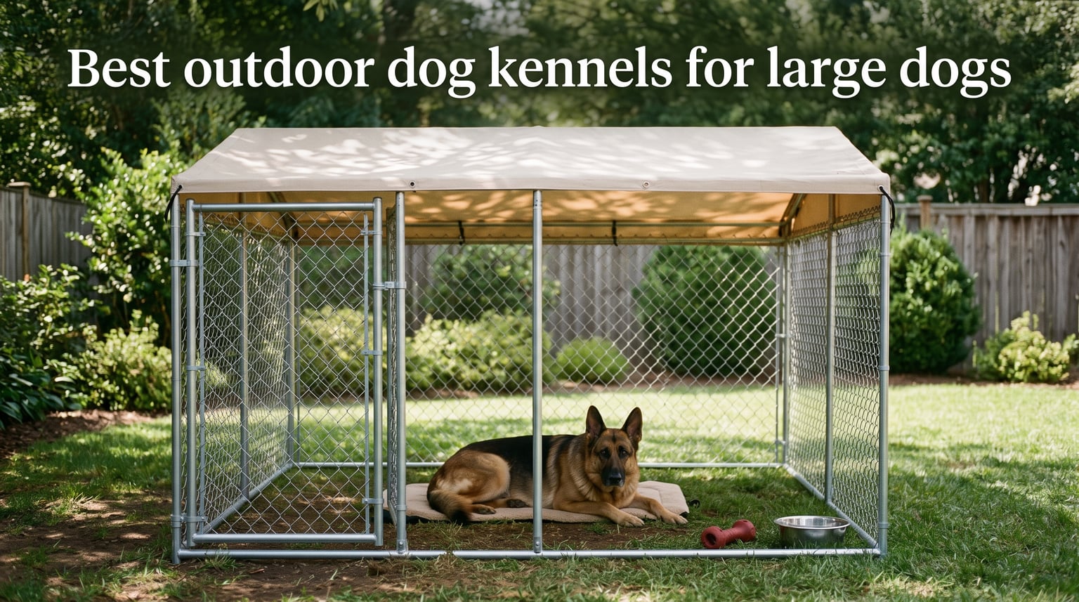 Best outdoor dog kennels for large dogs