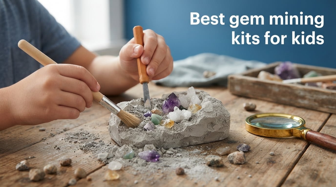 Best gem mining kits for kids