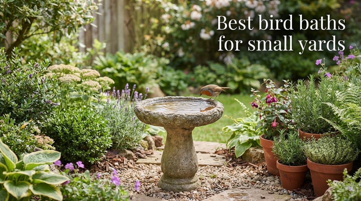 Best bird baths for small yards