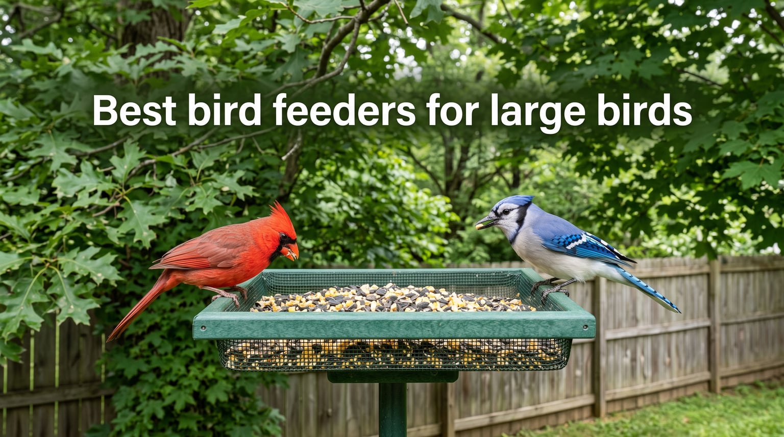 Best bird feeders for large birds