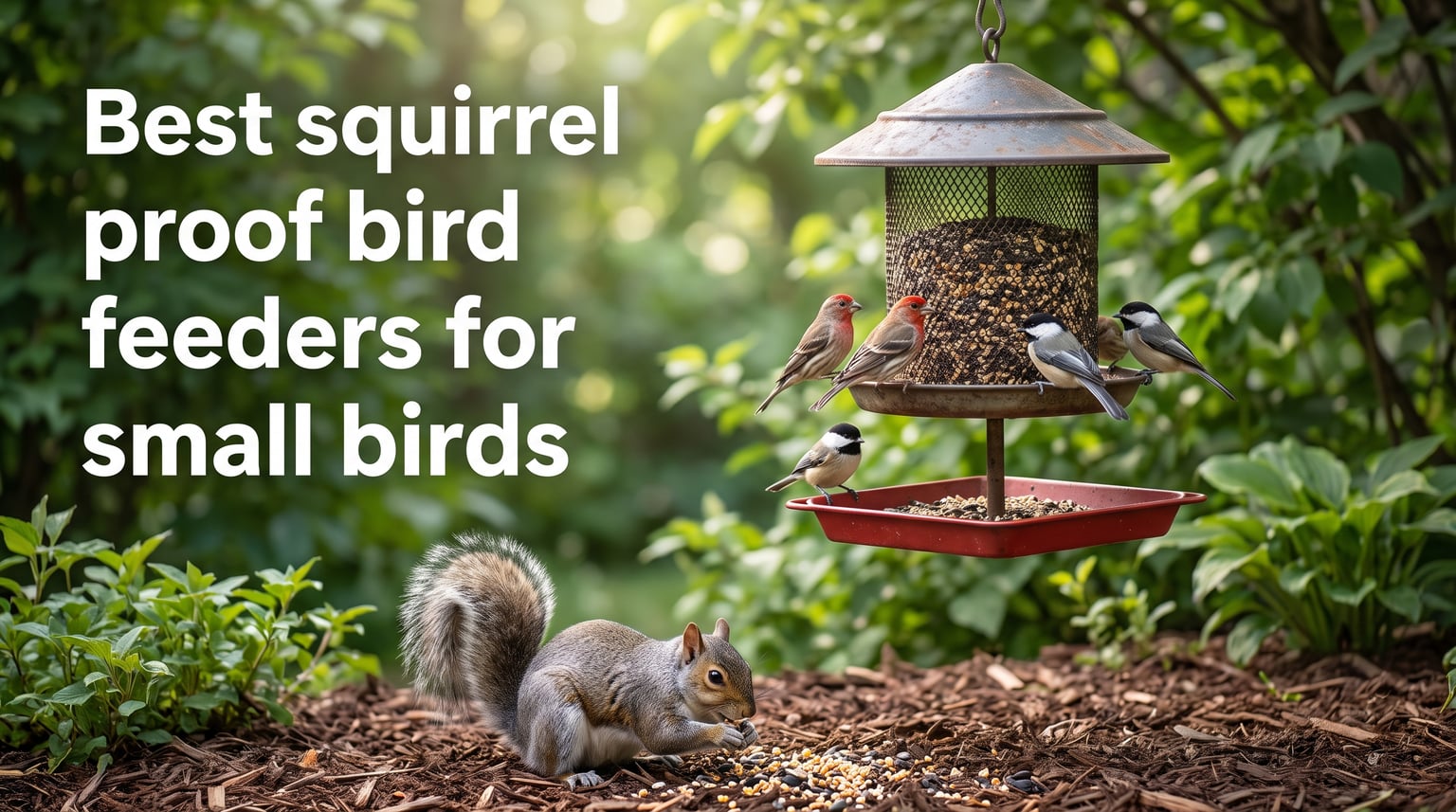 Best squirrel proof bird feeders for small birds