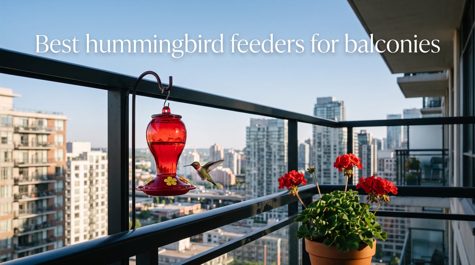 Best hummingbird feeders for balconies