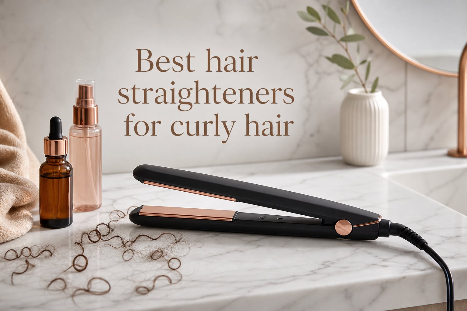 Best hair straighteners for curly hair