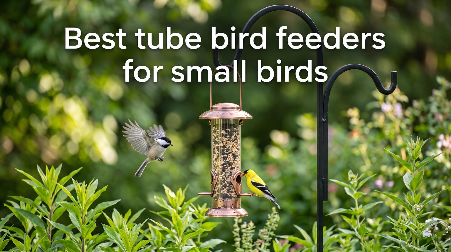 Best tube bird feeders for small birds