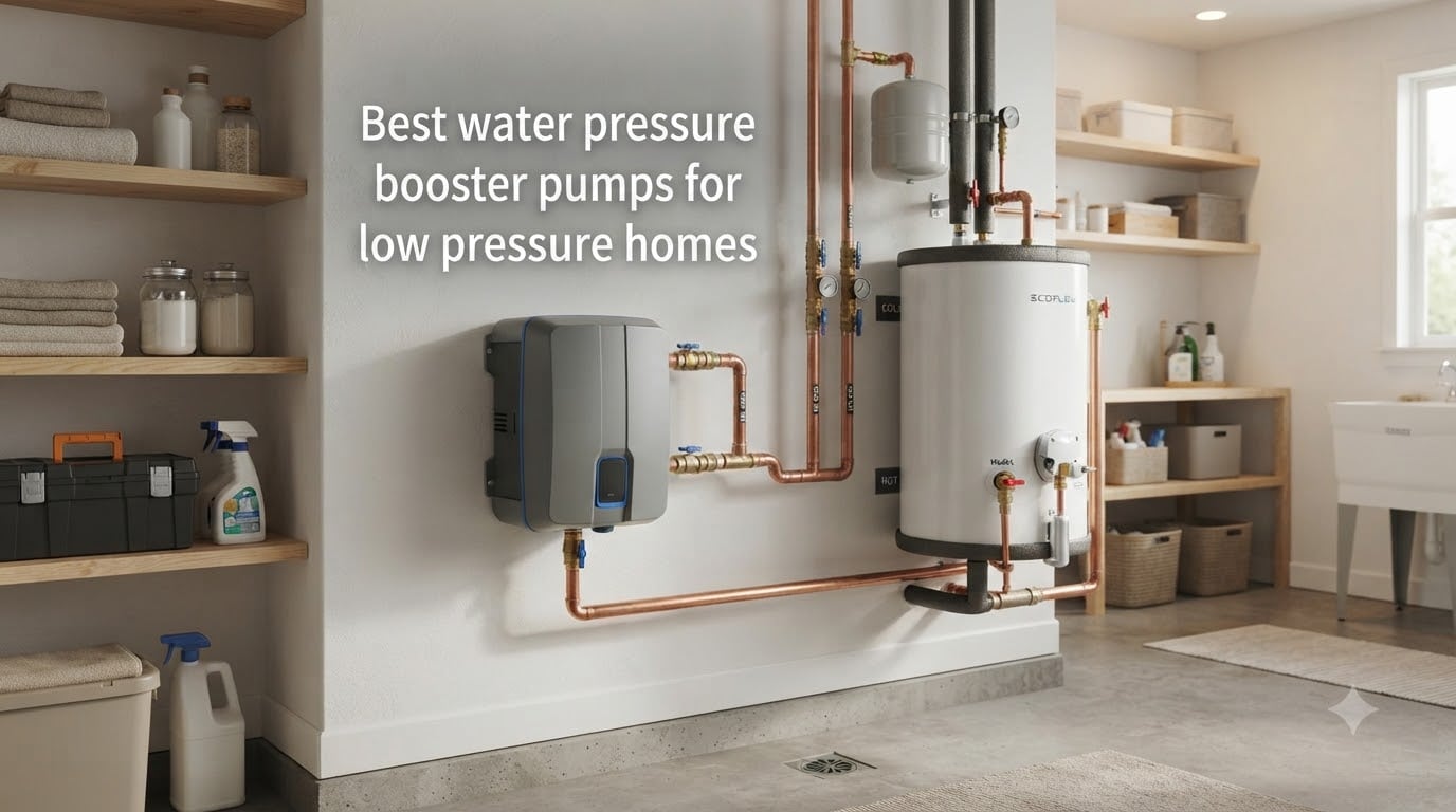 Best water pressure booster pumps for low pressure homes