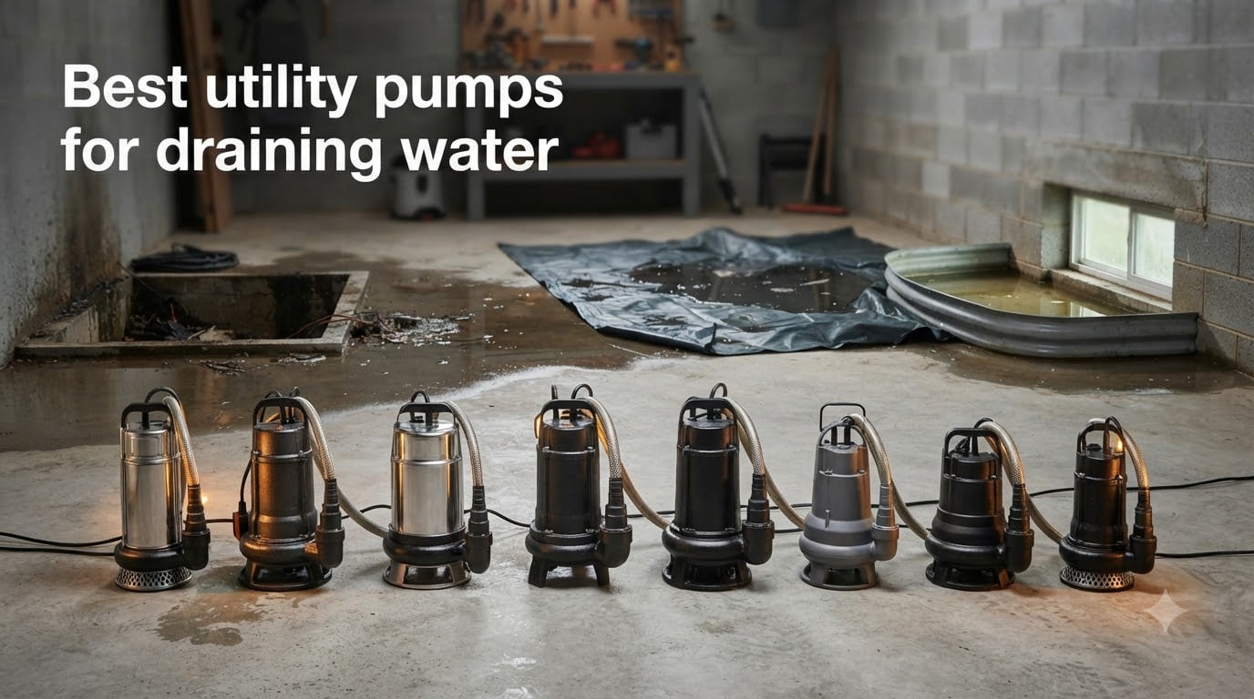 Best utility pumps for draining water