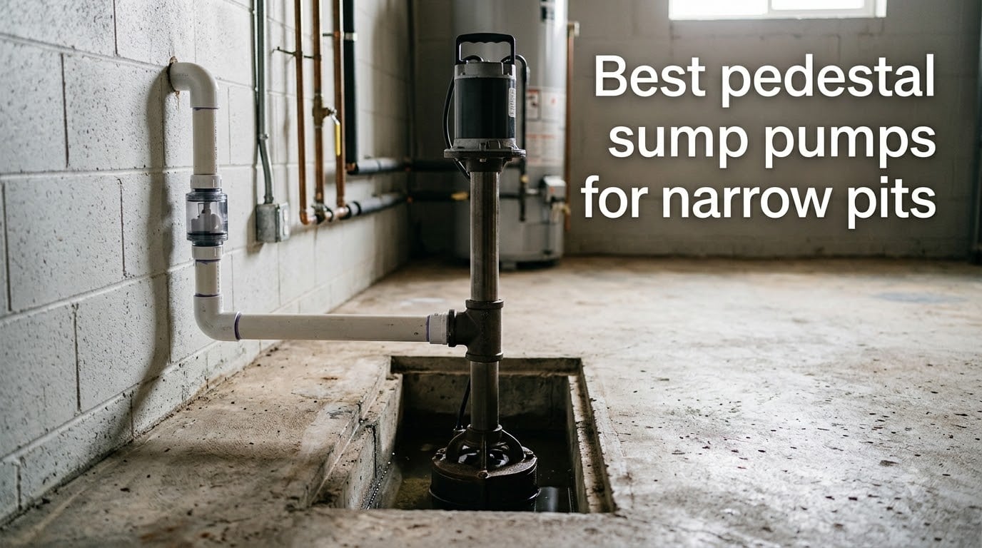 Best pedestal sump pumps for narrow pits