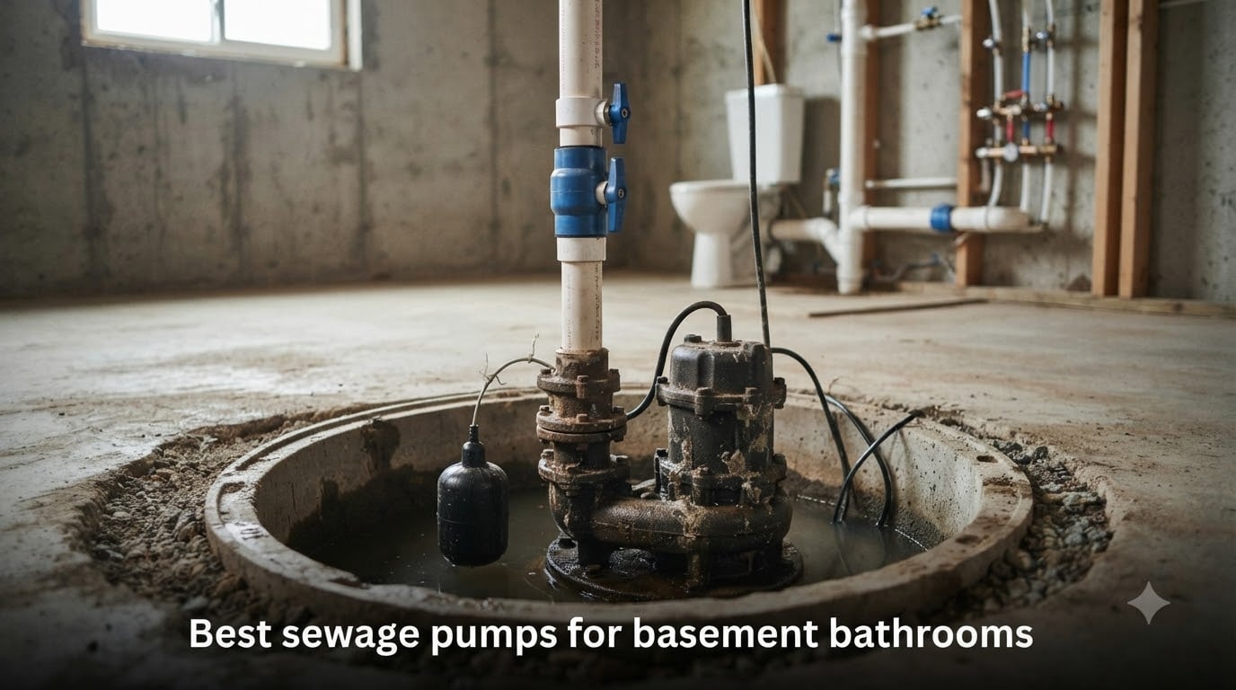 Best sewage pumps for basement bathrooms