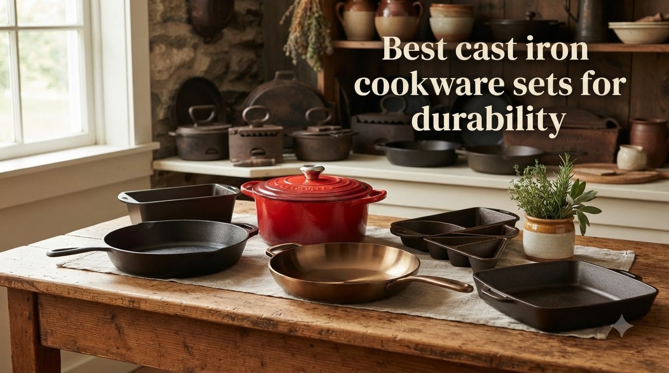 Best cast iron cookware sets for durability