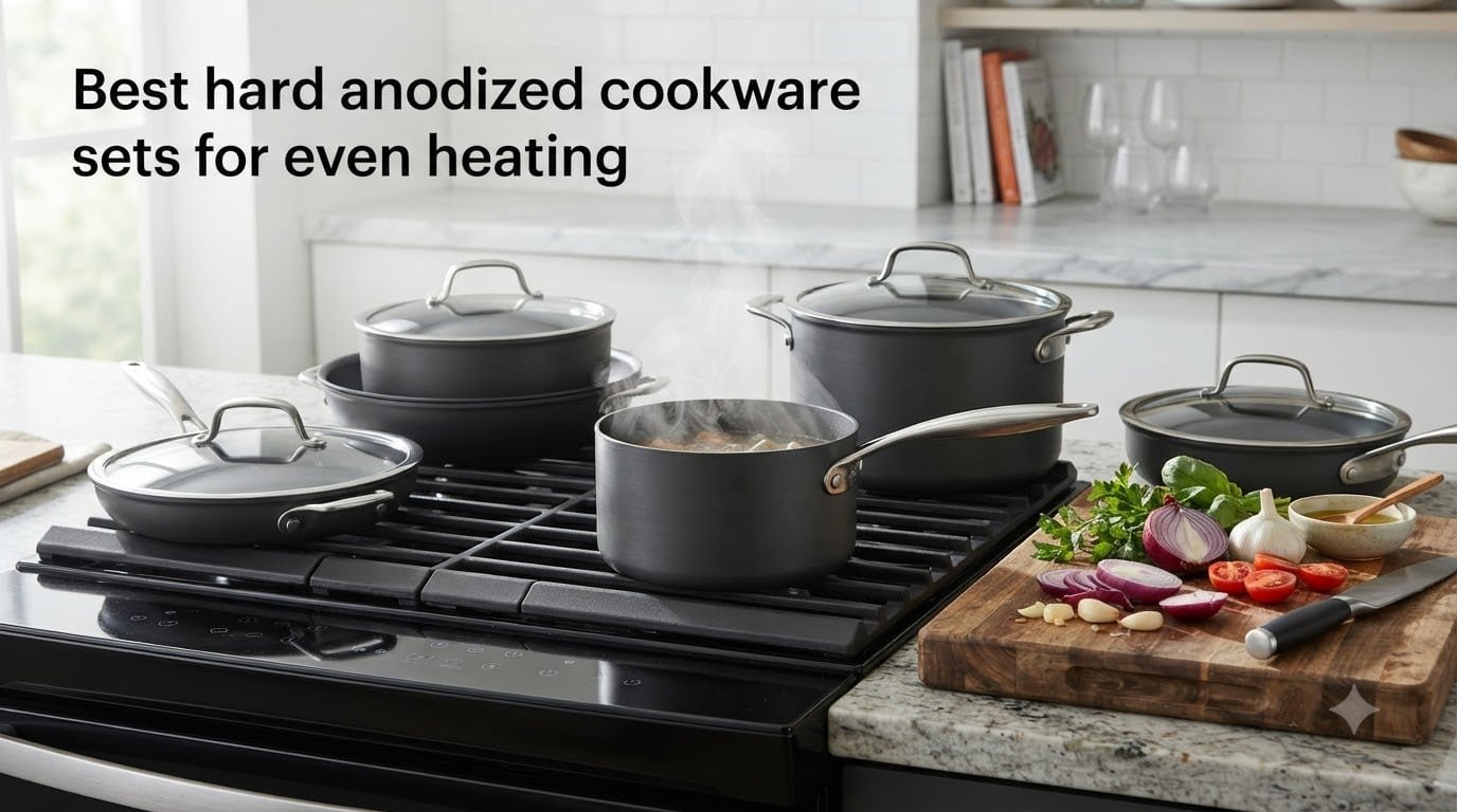 Best hard anodized cookware sets for even heating