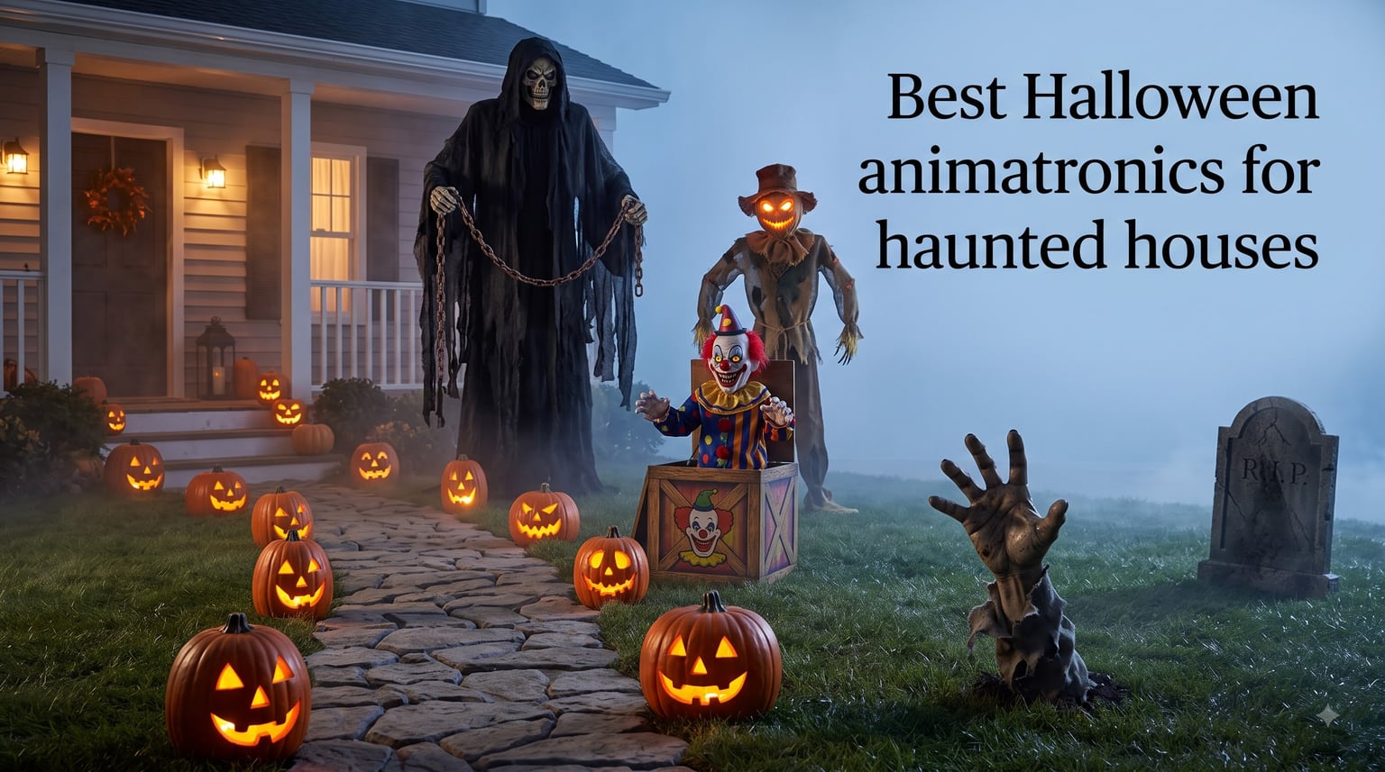 Best Halloween animatronics for haunted houses