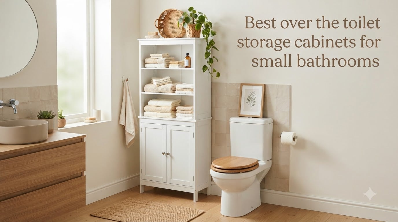Best over the toilet storage cabinets for small bathrooms