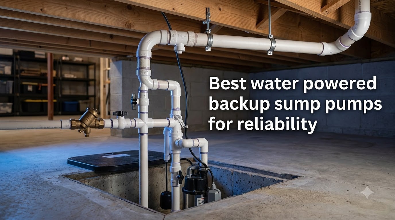 Best water powered backup sump pumps for reliability
