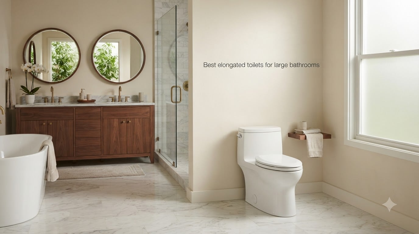 Best elongated toilets for large bathrooms