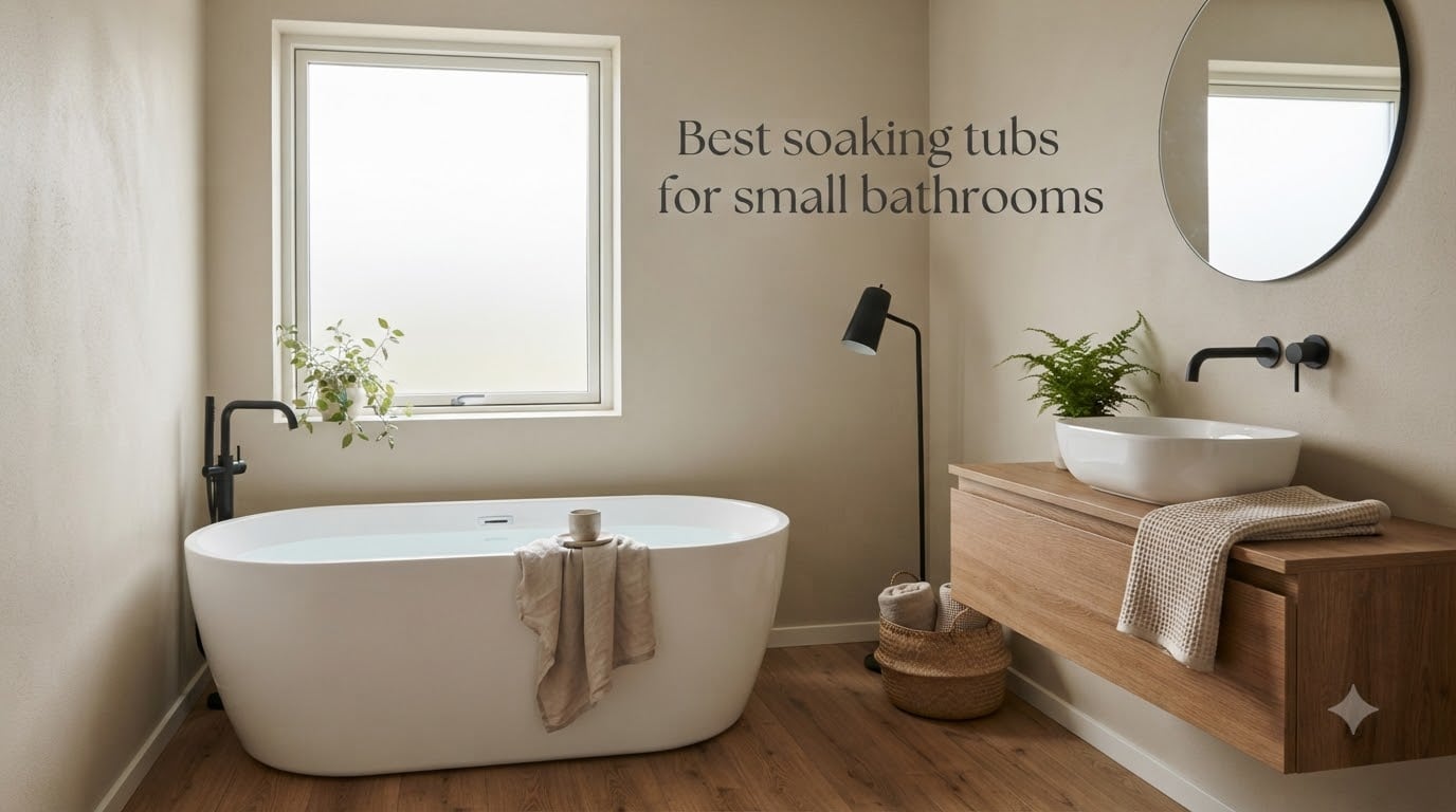 Best soaking tubs for small bathrooms