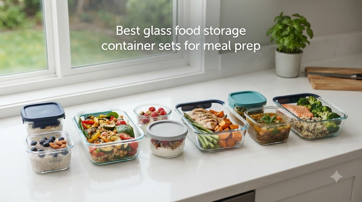 Best glass food storage container sets for meal prep
