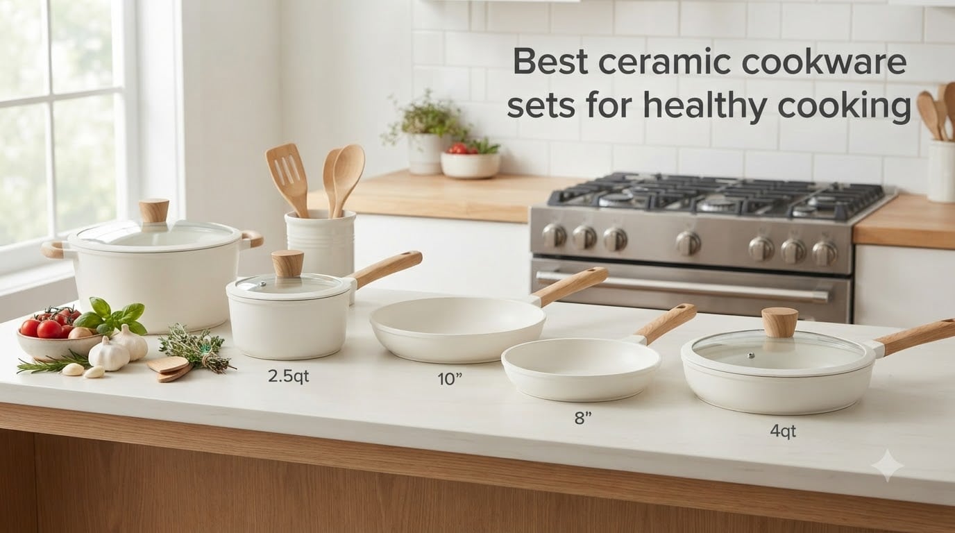 Best ceramic cookware sets for healthy cooking
