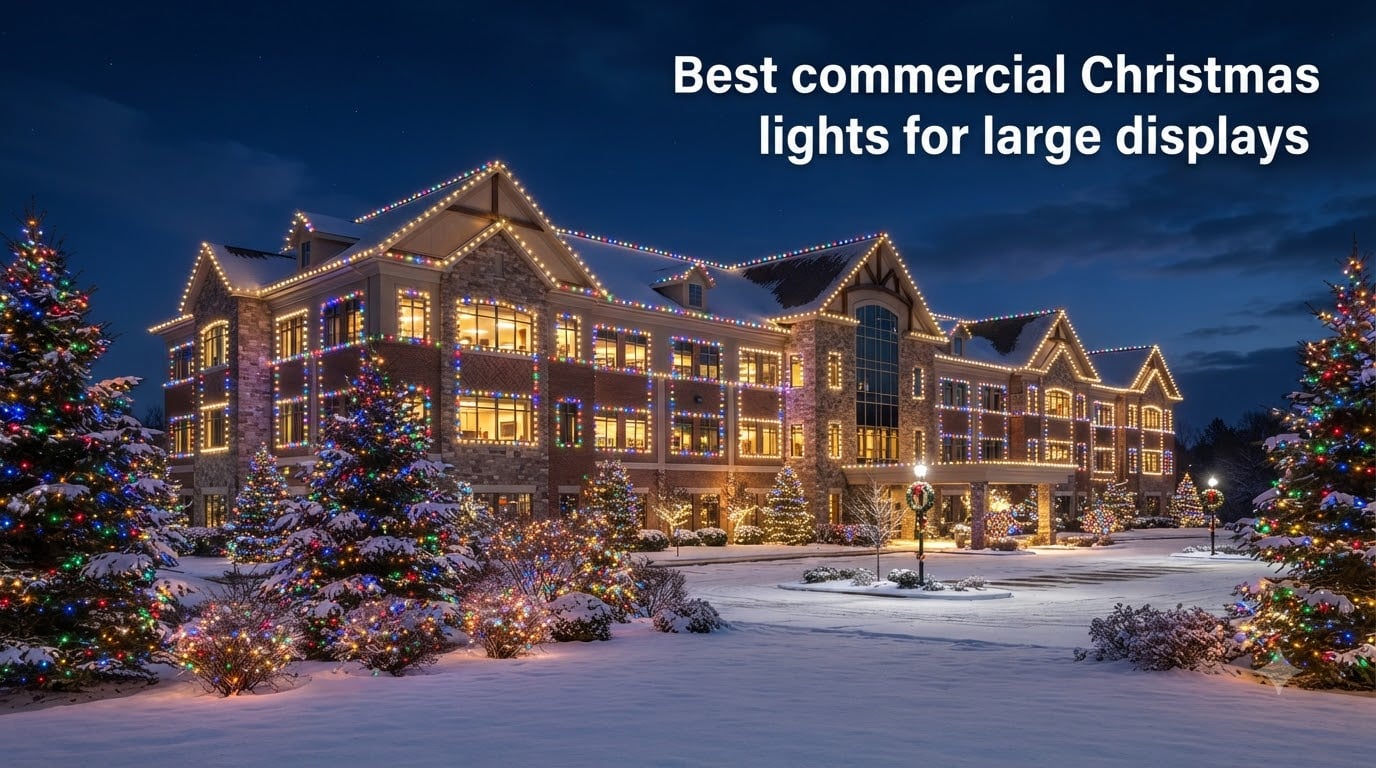 Best commercial Christmas lights for large displays