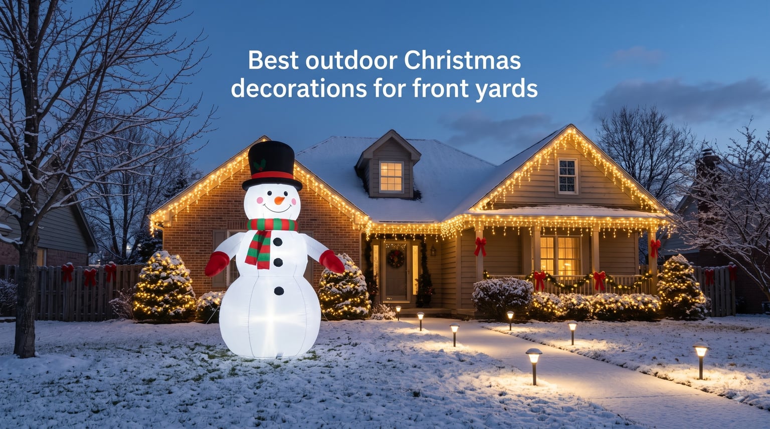 Best outdoor Christmas decorations for front yards