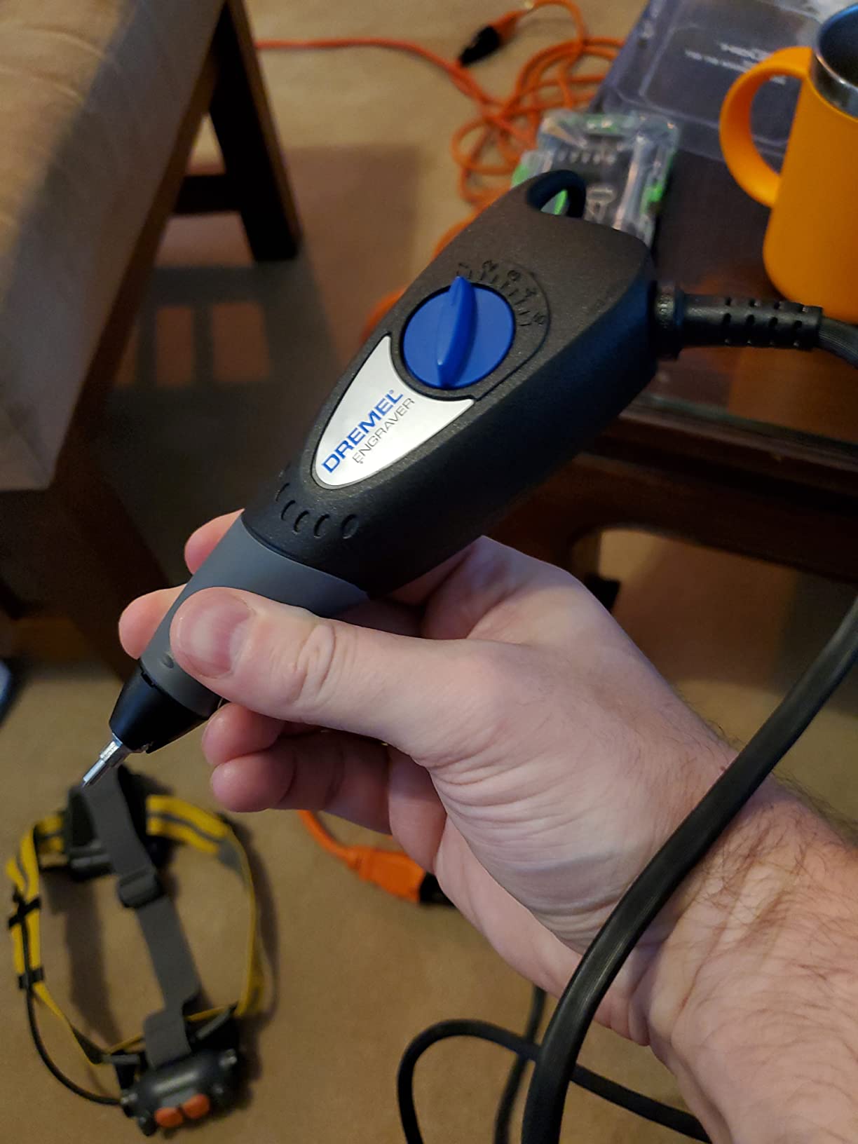 Dremel 120-Volt Corded Engraver Kit with Stencil - Perfect for DIY Personalizing and Engraving Leather, Metal, Glass, and Wood, 290-02 customer photo 2